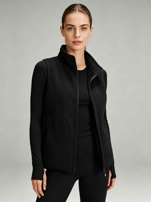 STWNLI Women’s Sherpa‑Lined Fleece Vest